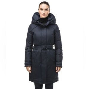 Nobis Astrid - Women's Navy Hooded Down Coat